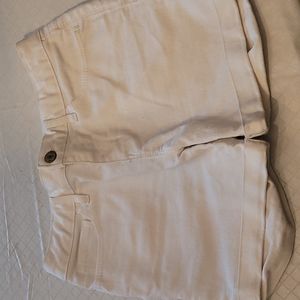 Gap white denim shorts